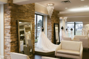 interior of one fine day bridal and gown boutique