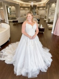 Plus size ballgown wedding dress
