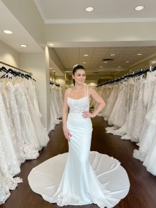 Easy wedding dresses from One Fine Day Bridal in Fort Wayne, Indiana
