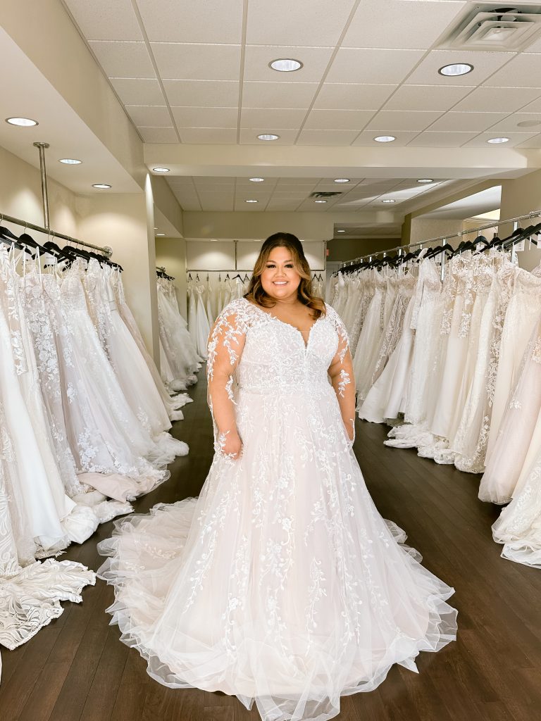 spring long sleeve wedding dress