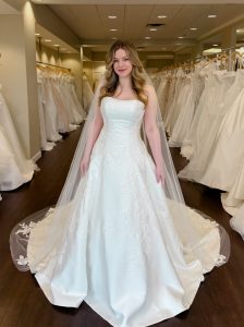 Corded lace ballgown wedding dress