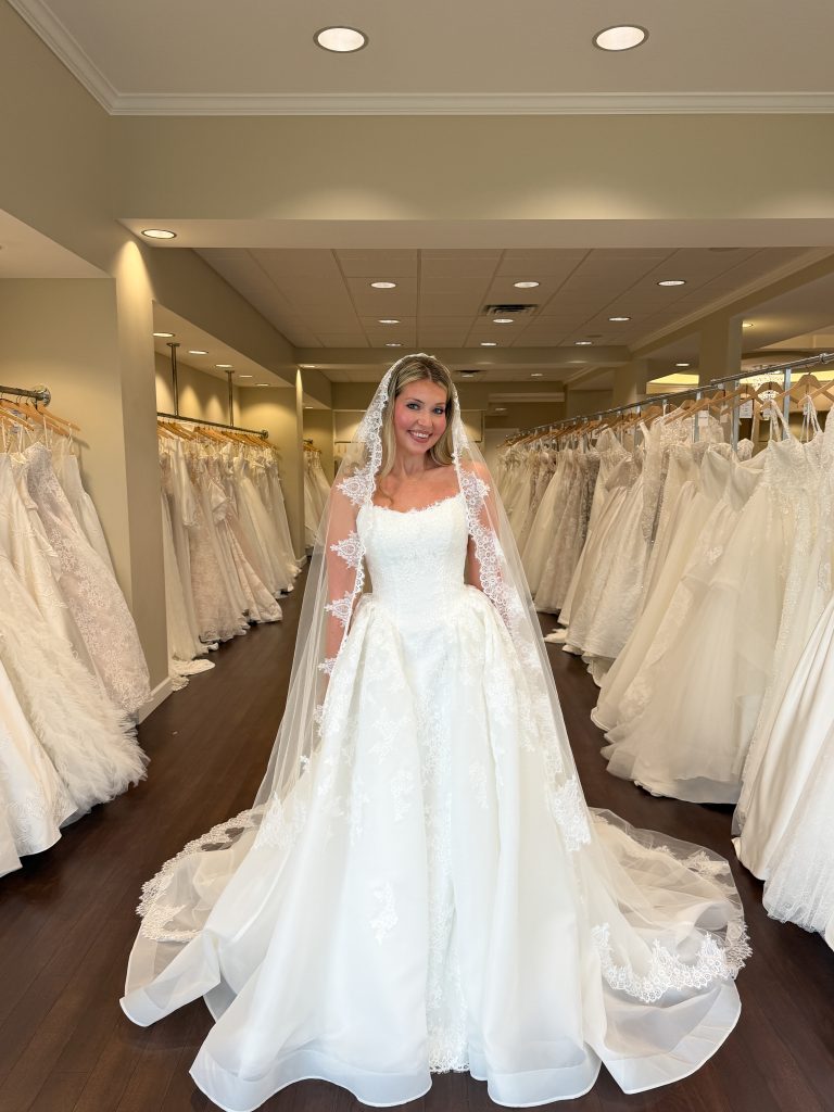 Essense of Australia D4573 at One Fine Day Bridal in Fort Wayne, Indiana